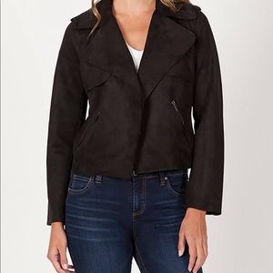 Kut from The Kloth Jacee Draped Moto Jacket : XL